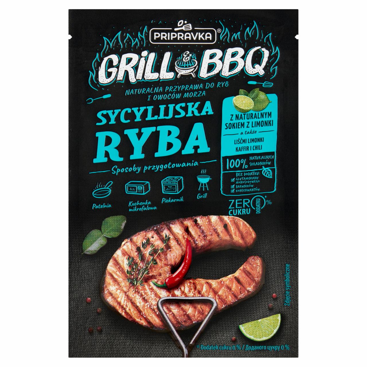 Zdjęcia - Pripravka Grill & BBQ Naturalna przyprawa do ryb i owoców morza sycylijska ryba 30 g