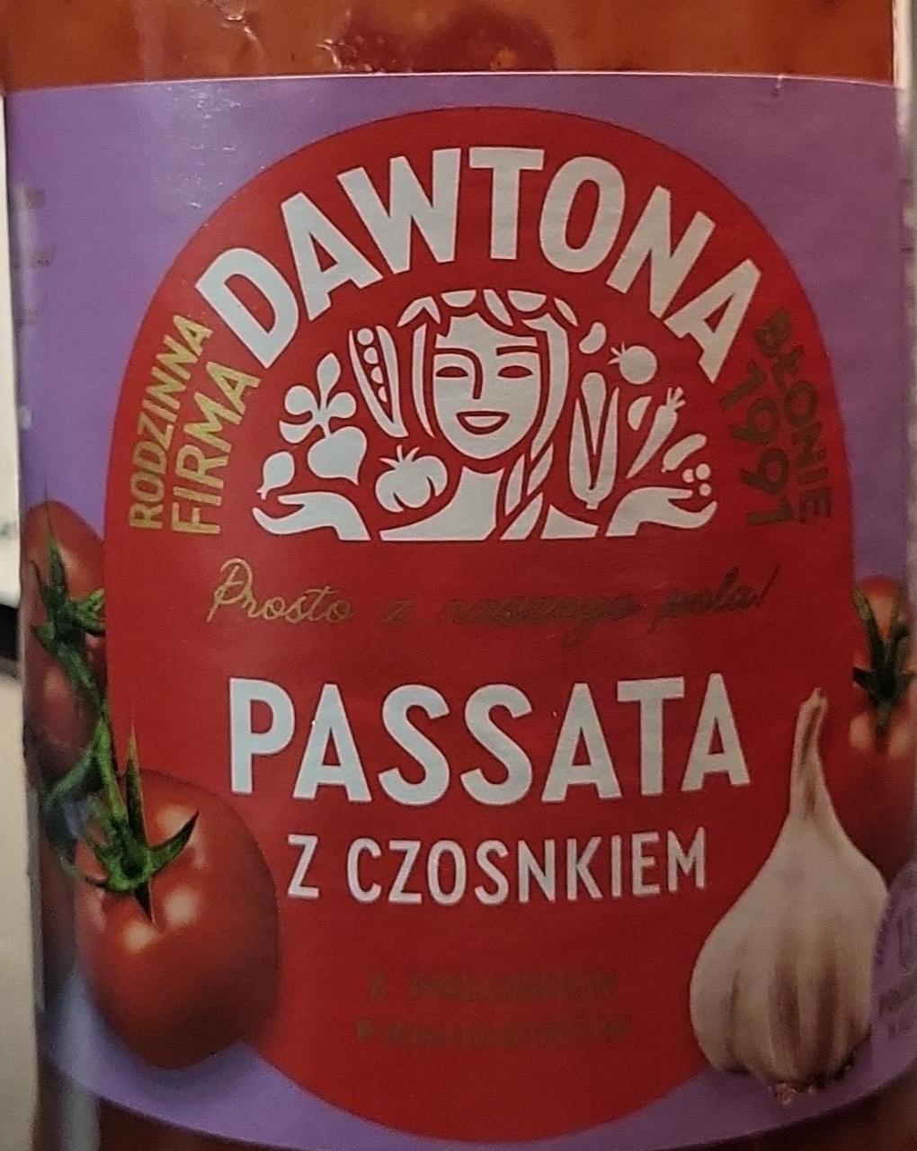 Zdjęcia - Dawtona Passata z czosnkiem 690 g
