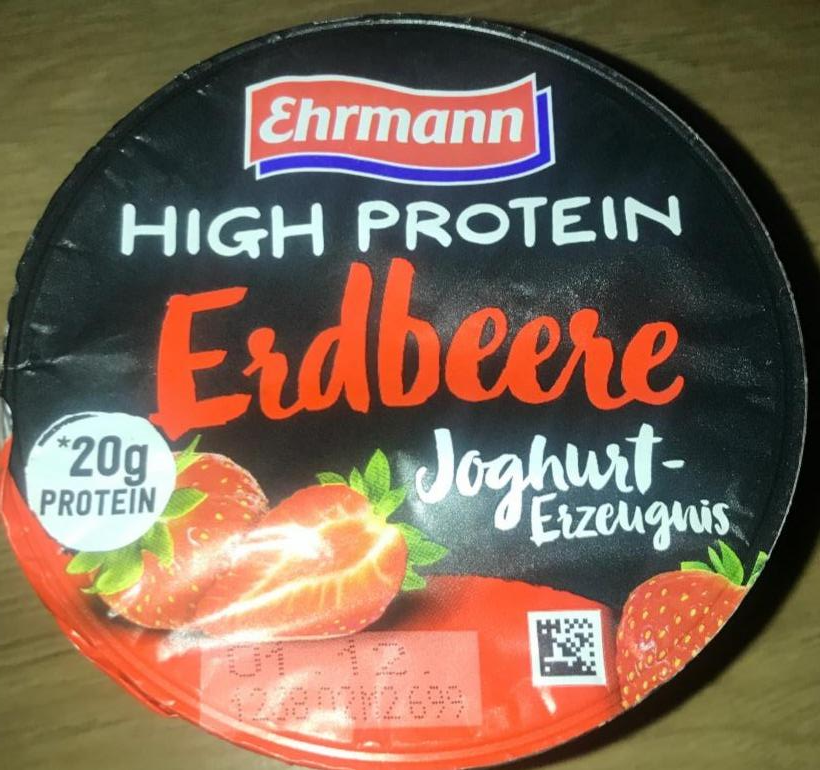 Zdjęcia - High protein erdbeere joghurt Ehrmann