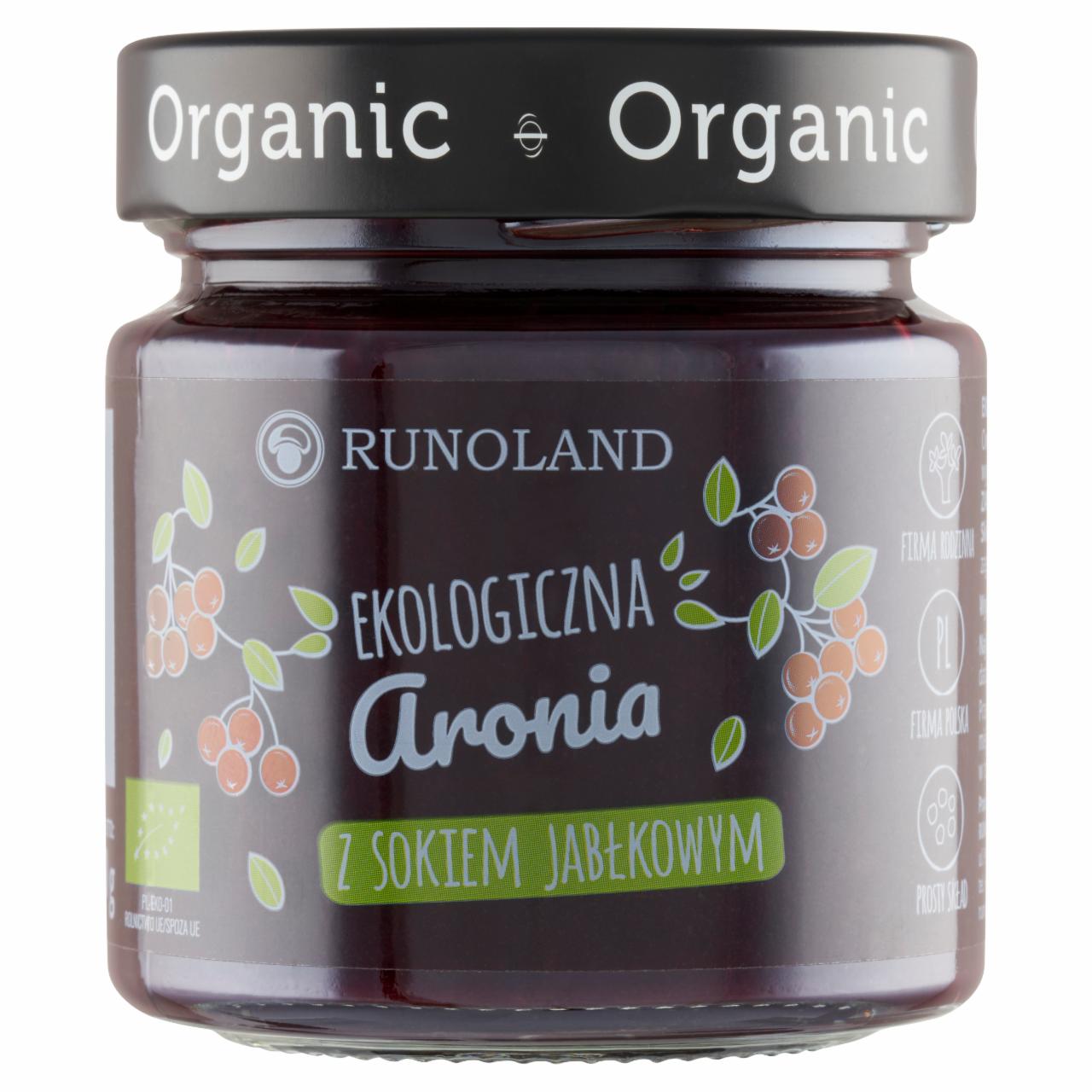 Zdjęcia - Runoland Ekologiczna aronia z sokiem jabłkowym 200 g