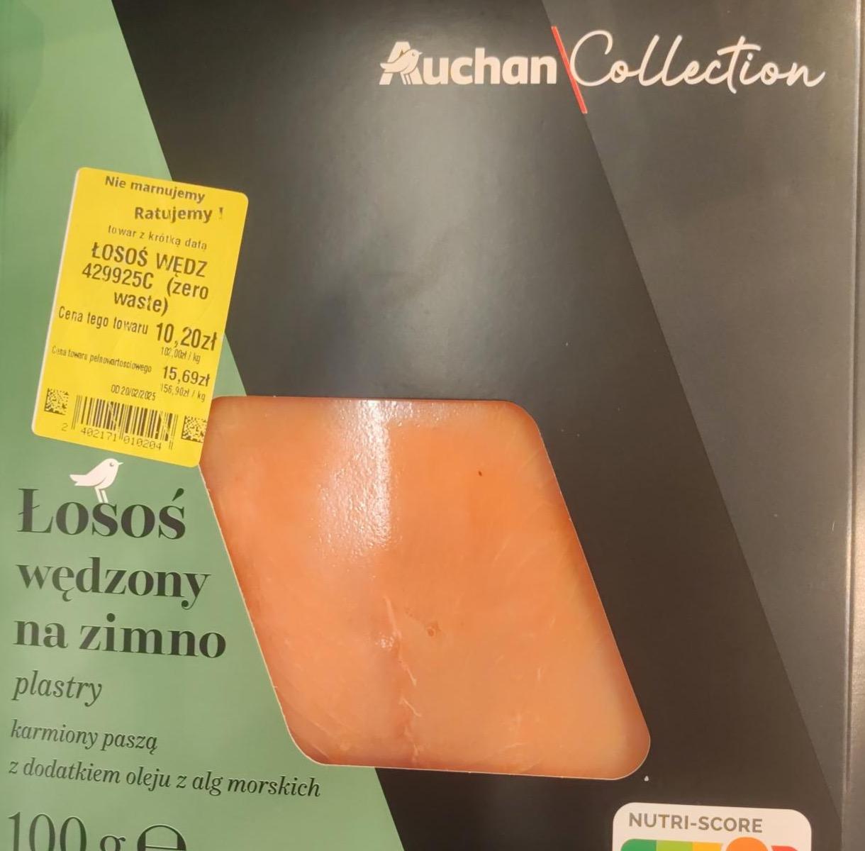Zdjęcia - Łosoś wędzony na zimno Auchan Collection