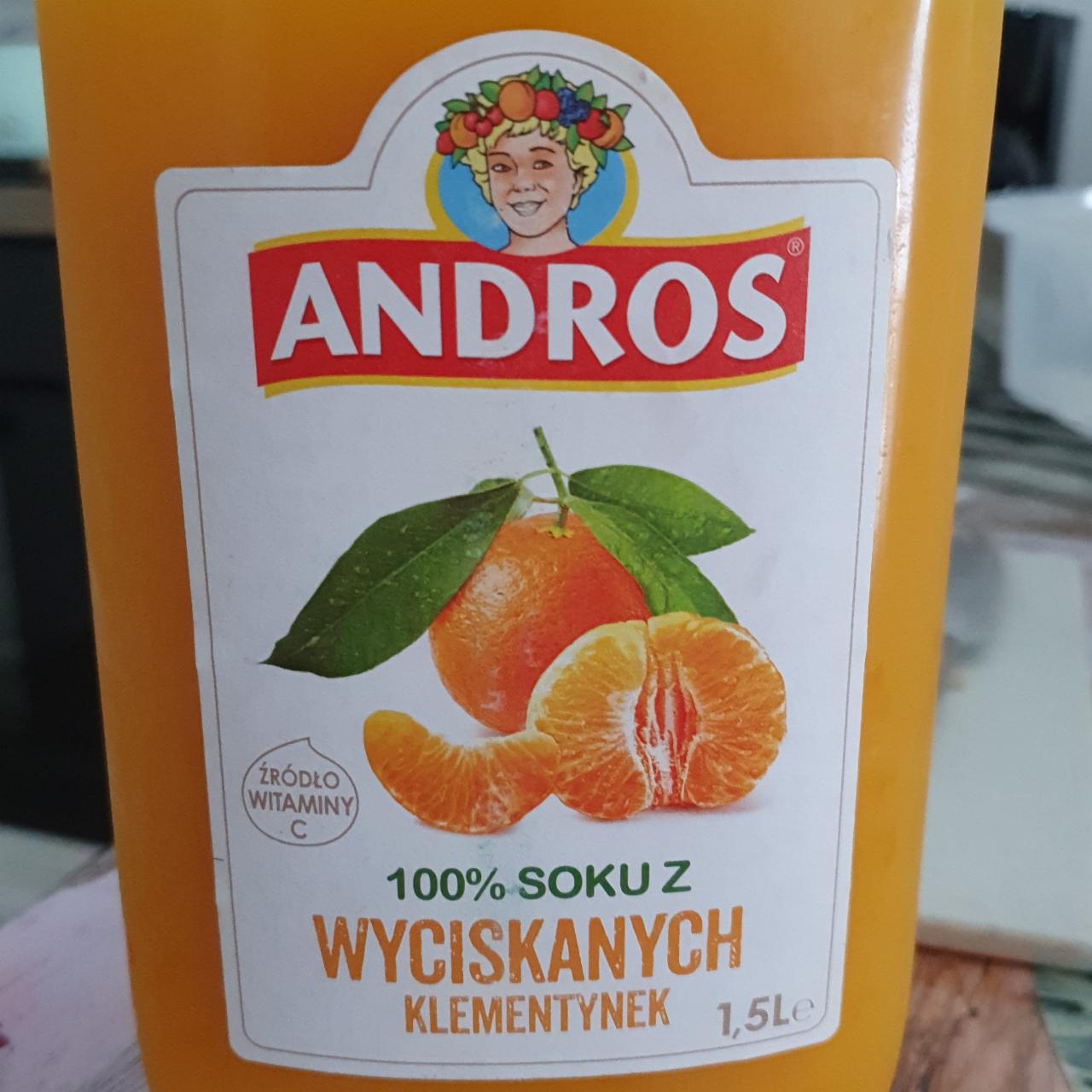 Zdjęcia - 100 % soku z wyciskanych klementynek Andros