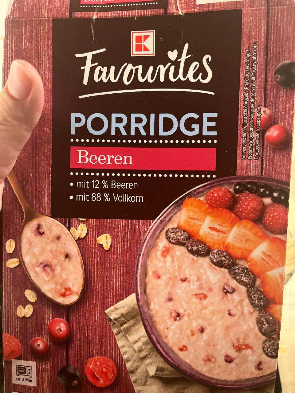 Zdjęcia - Porridge Beeren K-Favourites