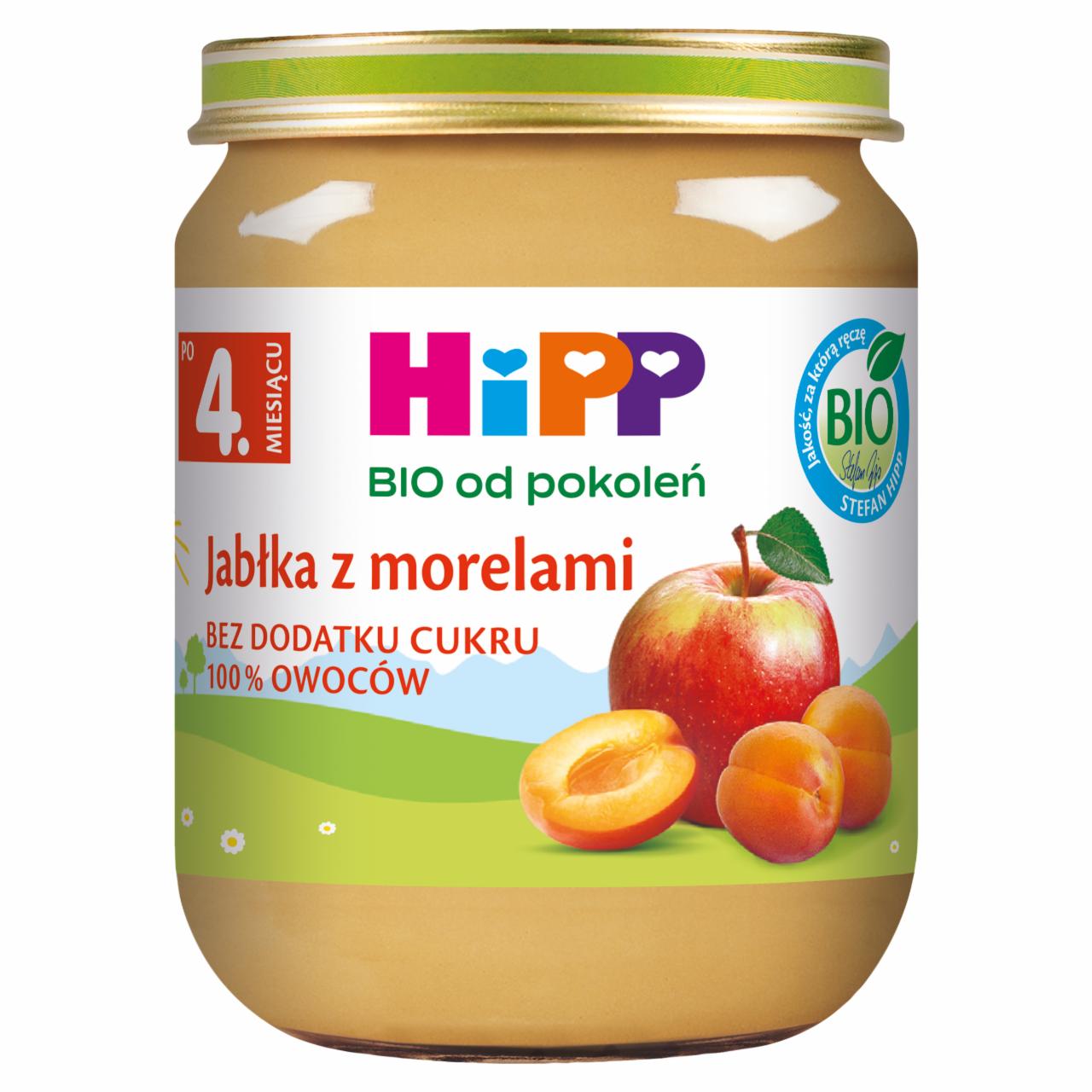 Zdjęcia - HiPP BIO Jabłka z morelami po 4. miesiącu 125 g