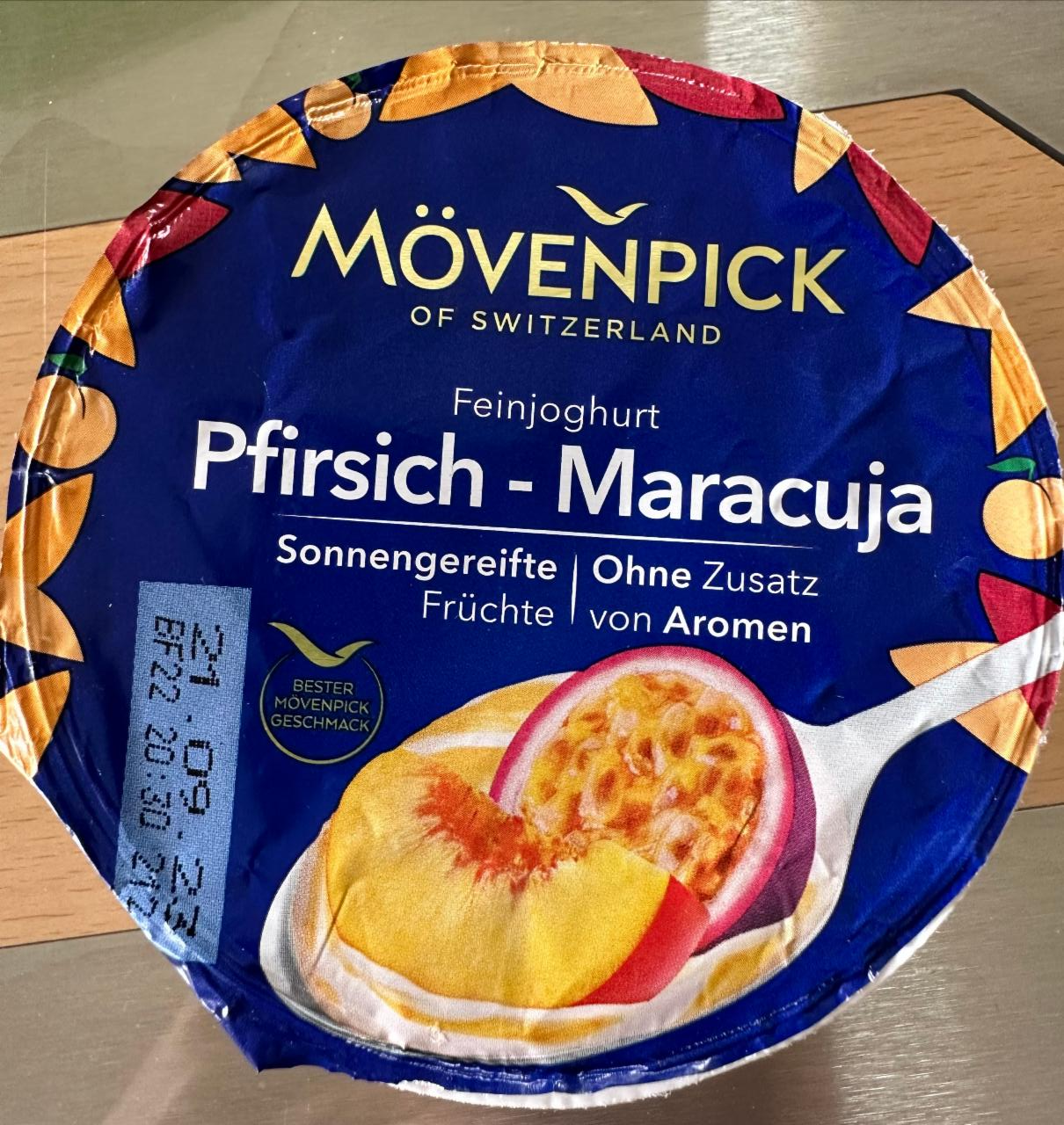 Zdjęcia - Feinjoghurt Pfirsisch Maracuja Mövenpick
