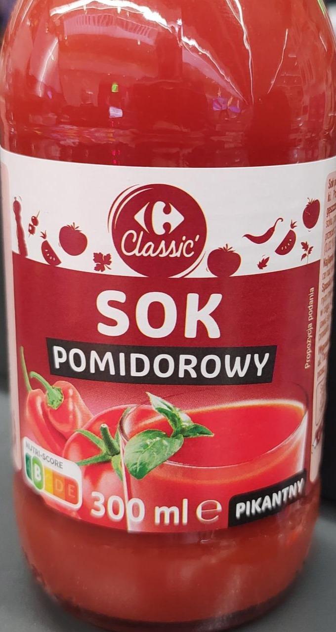 Zdjęcia - Sok pomidorowy pikantny Carrefour Classic
