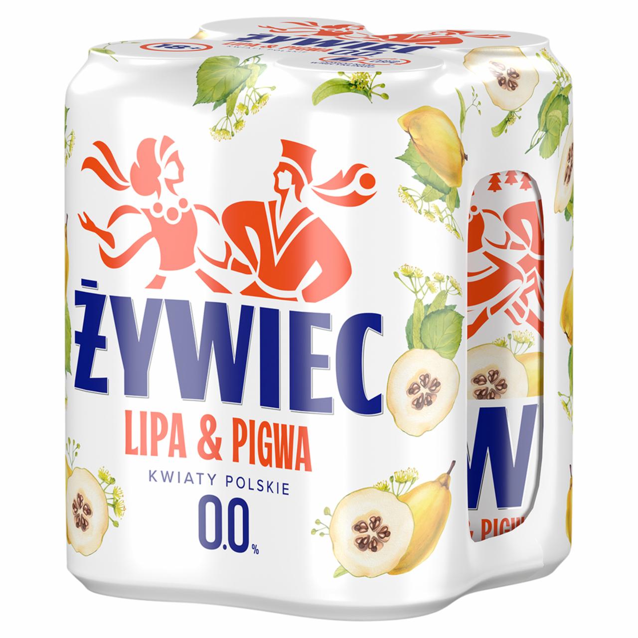 Zdjęcia - Żywiec Bezalkoholowy napój piwny lipa & pigwa kwiaty polskie 4 x 500 ml