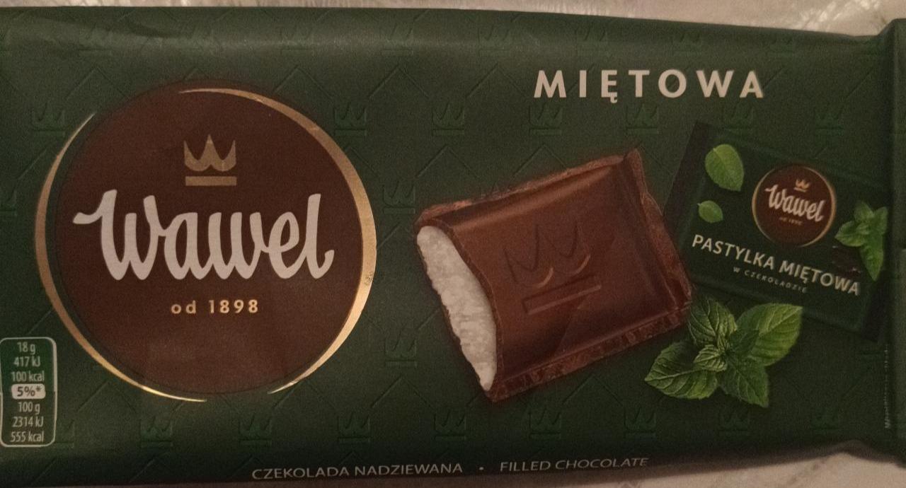 Zdjęcia - Miętowa czekolada nadziewana Wawel