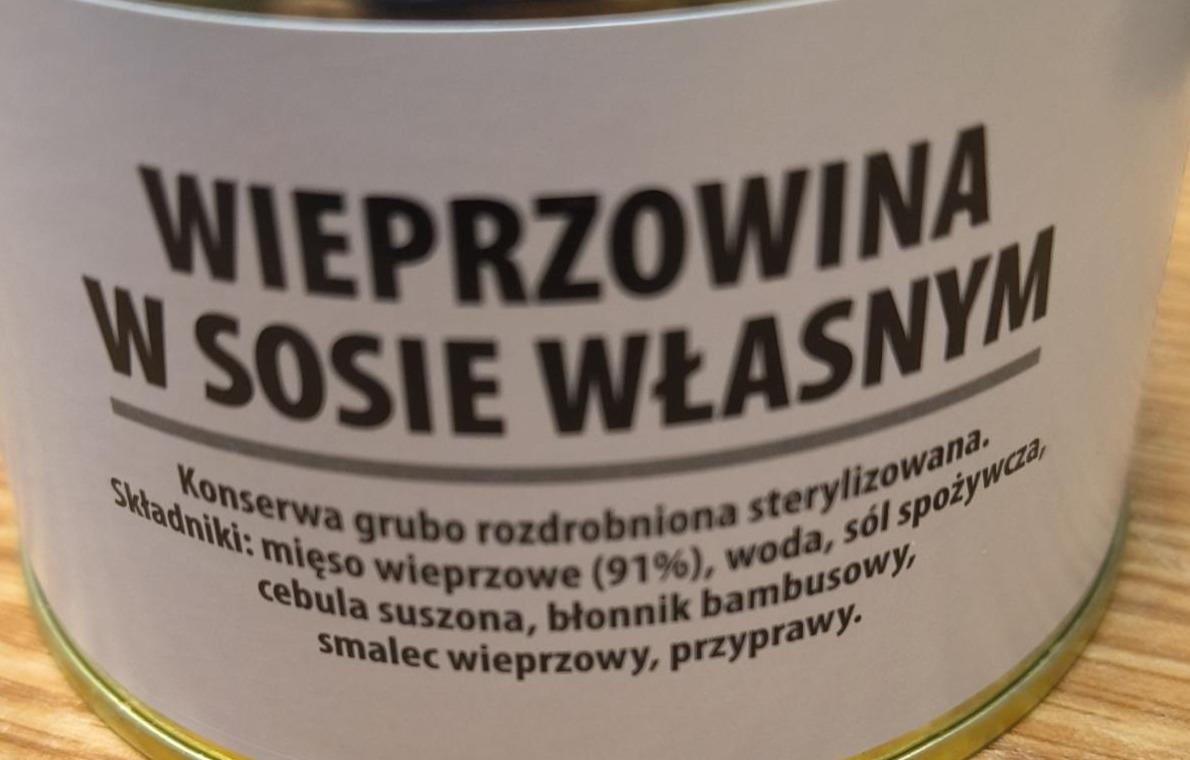 Zdjęcia - Wieprzowina w sosie własnym Konserwa wojskowa