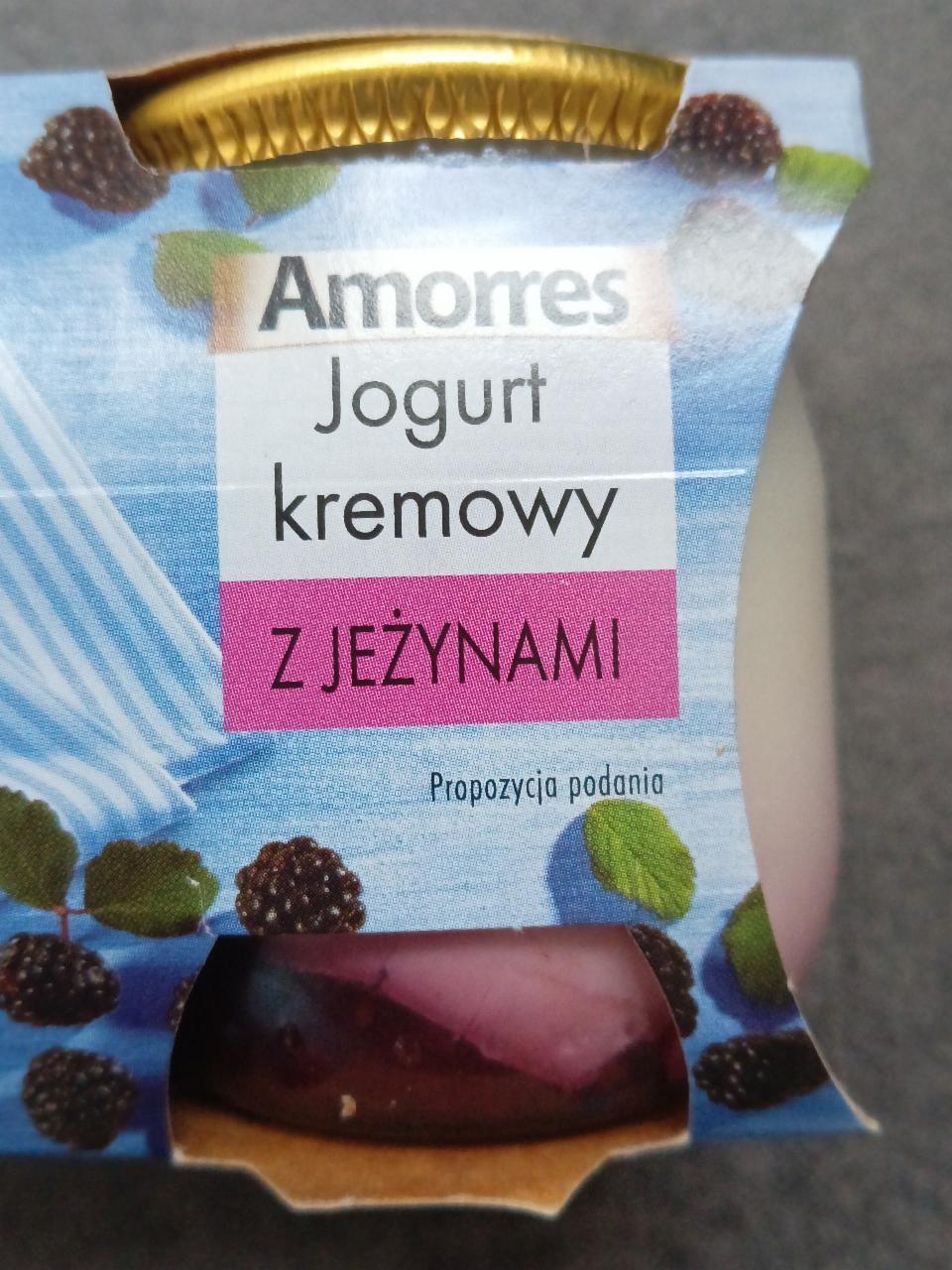 Zdjęcia - Jogurt kremowy z jeżynami Amorres
