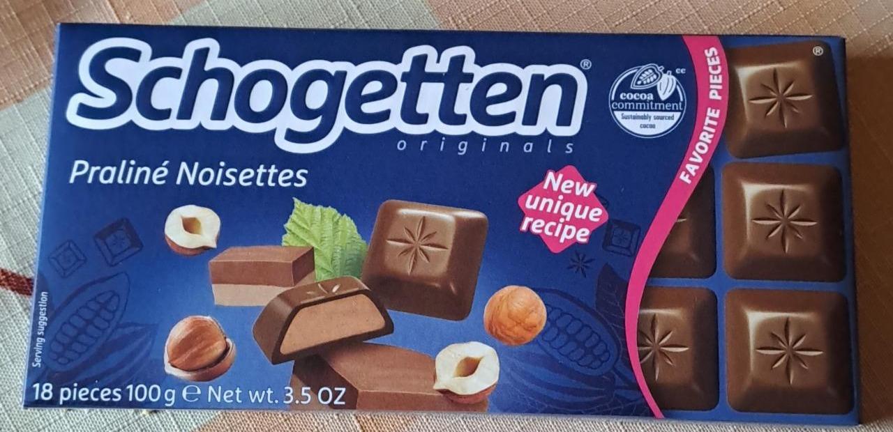 Zdjęcia - Schogetten Czekolada mleczna z nadzieniem nugatowym 100 g