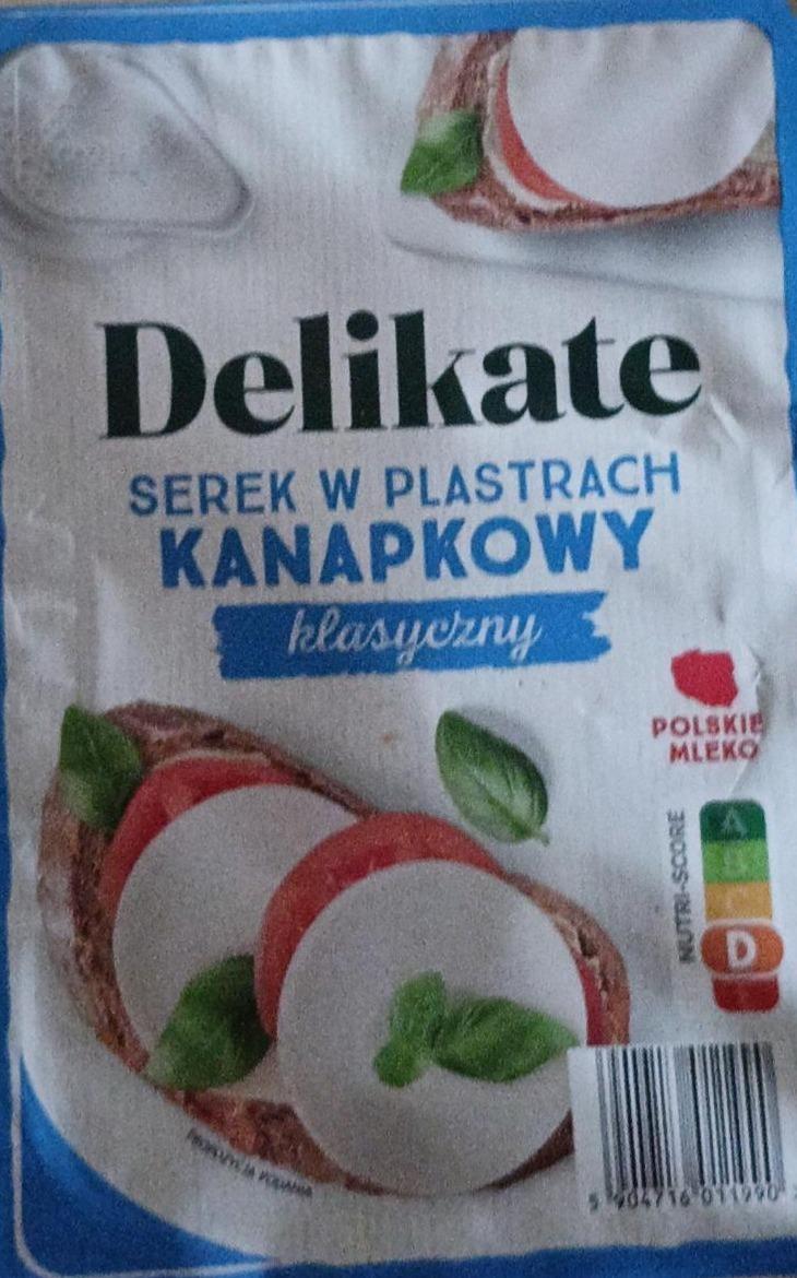 Zdjęcia - Serek w plastrach kanapkowy klasyczny Delikate