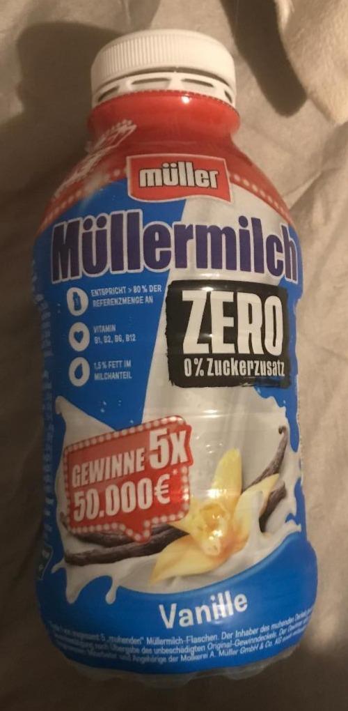 Zdjęcia - Müllermilch Zero Vanille Müller