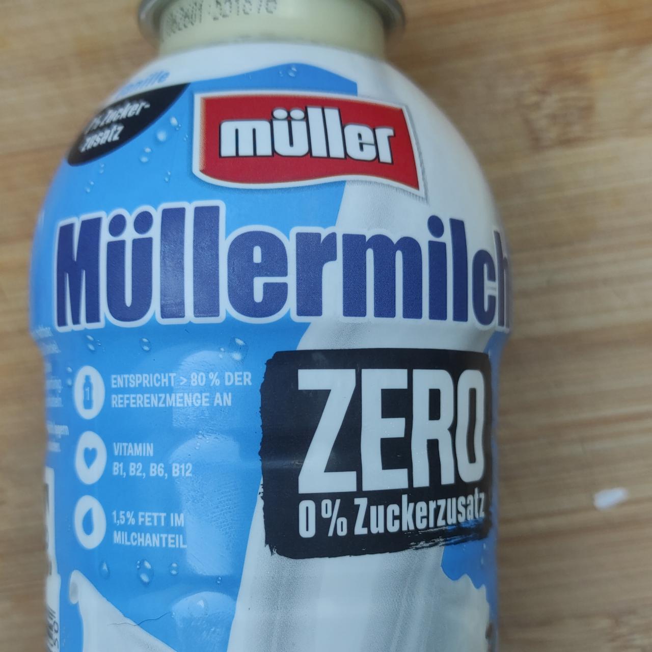 Zdjęcia - Müllermilch Zero Vanille Müller