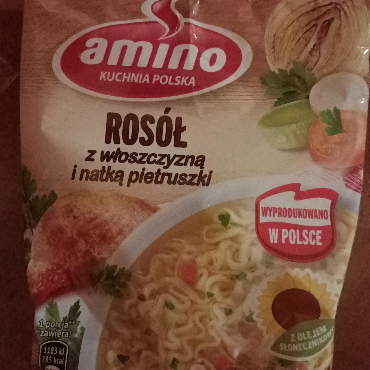 Zdjęcia - Rosół z włoszczyzną i natką pietruszki Amino