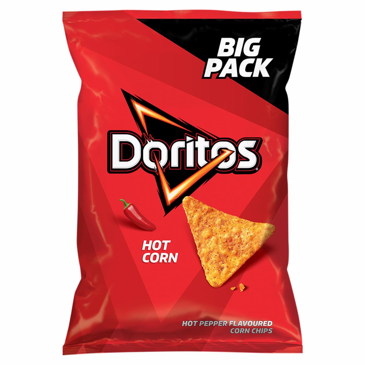 Zdjęcia - Doritos Hot Corn Chipsy kukurydziane o smaku ostrej papryki 180 g