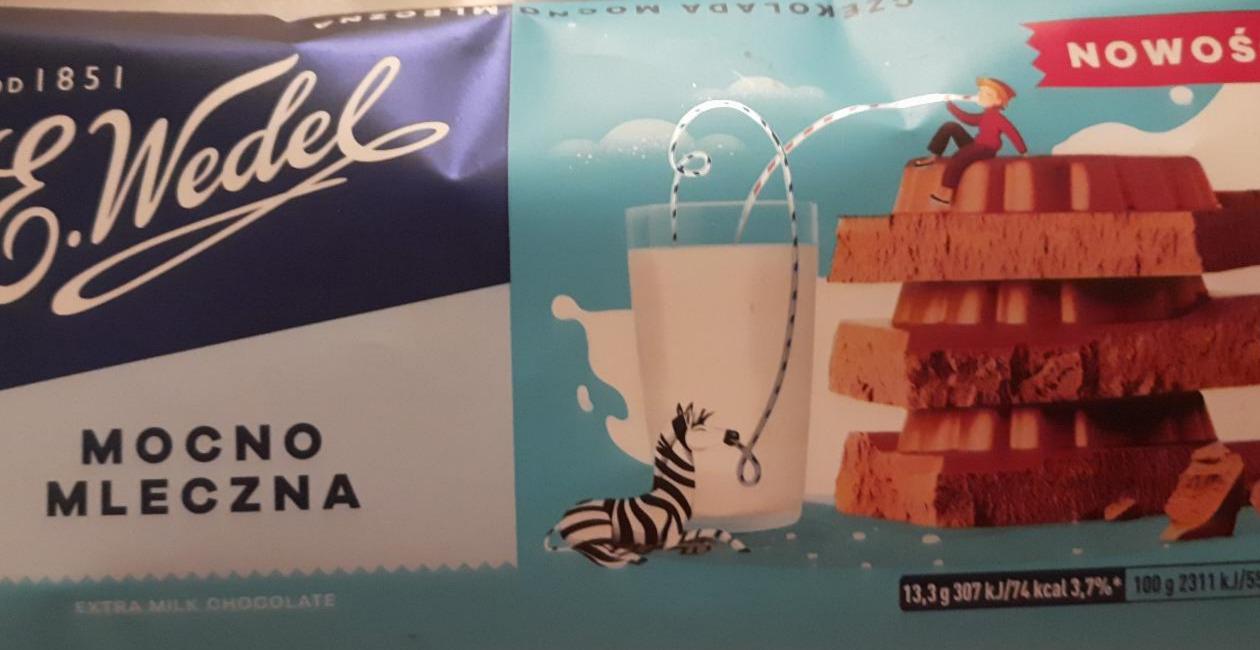 Zdjęcia - E. Wedel Czekolada mocno mleczna 240 g