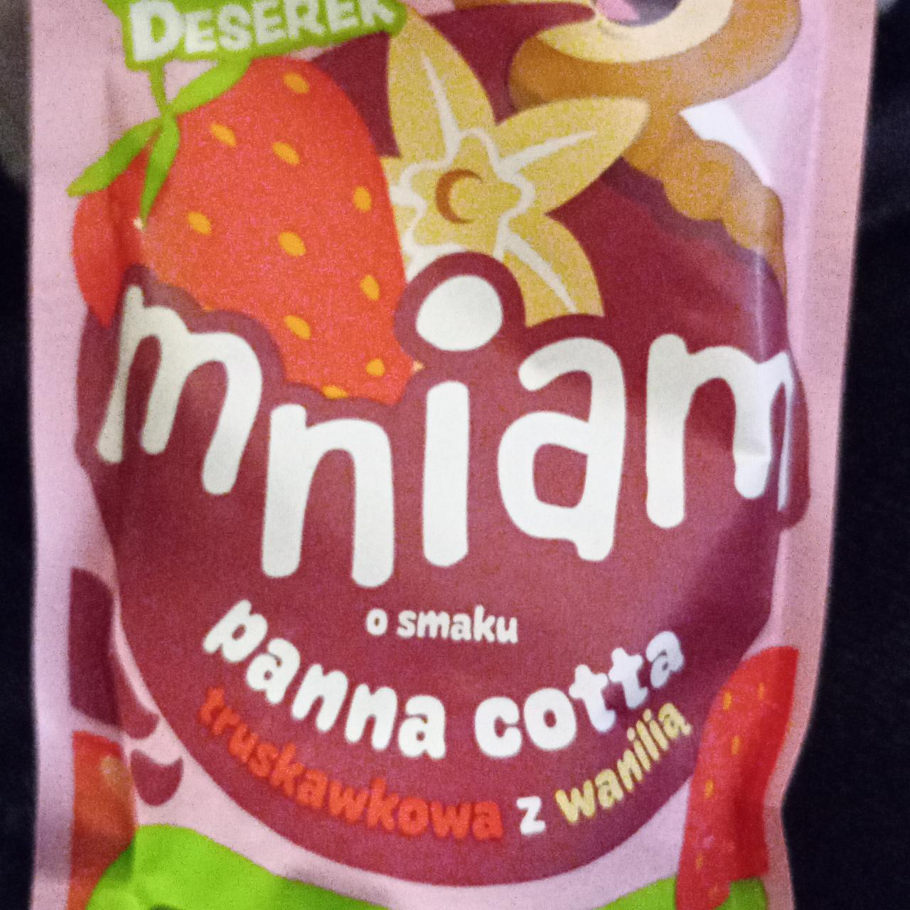 Zdjęcia - Mniam o smaku panna cotta truskawkowa z wanilią Kubuś