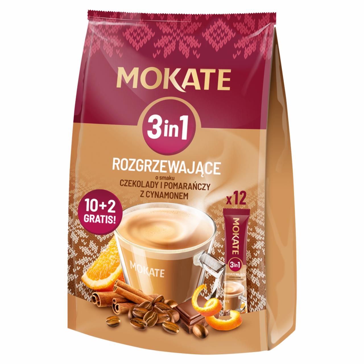 Zdjęcia - Mokate 3in1 Rozpuszczalny napój kawowy o smaku czekolady i pomarańczy z cynamonem 204 g (12 x 17 g)