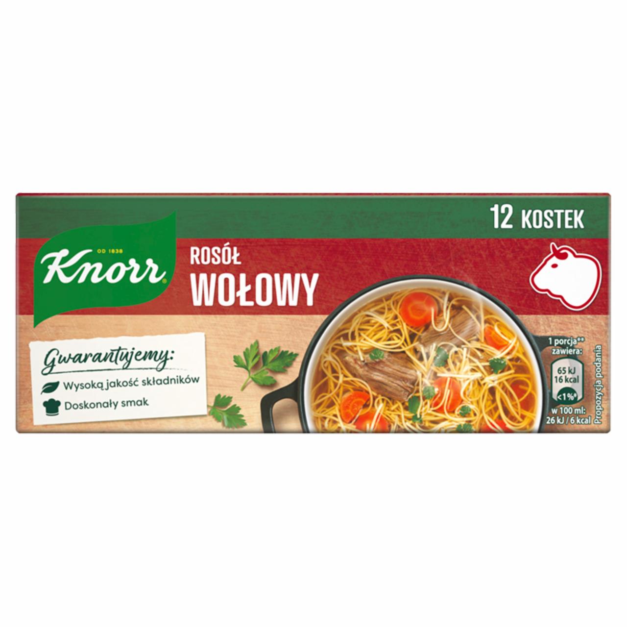 Zdjęcia - Knorr Rosół wołowy 120 g (12 x 10 g)