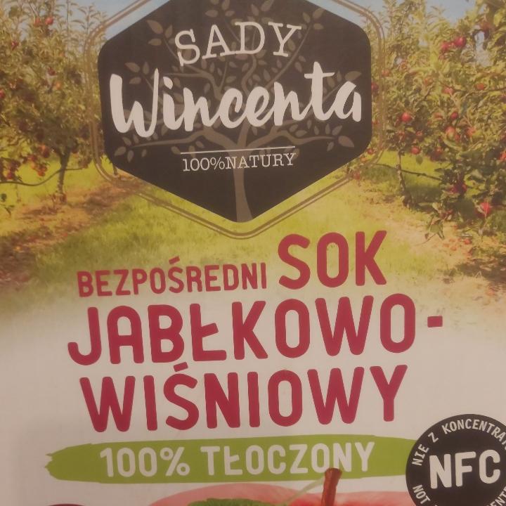 Zdjęcia - Sok jabłkowo wiśniowy 100% tłoczony Sady Wincenta