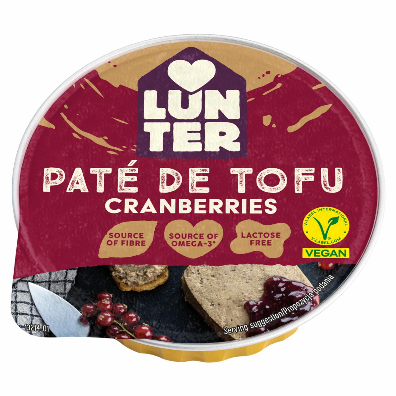 Zdjęcia - Lunter Pasta z tofu z żurawiną 75 g