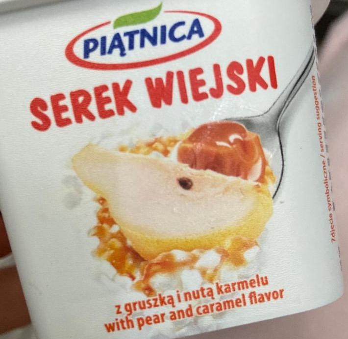 Zdjęcia - Serek wiejski z gruszką i nutą karmelu Piątnica