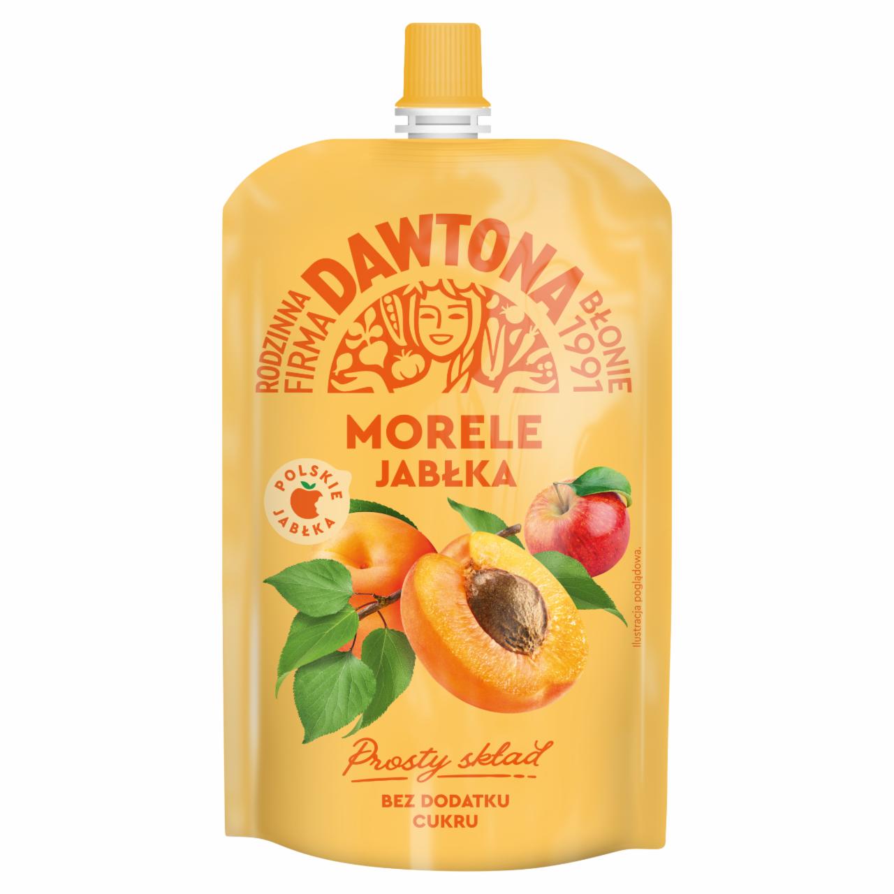 Zdjęcia - Dawtona Mus morele jabłka 180 g