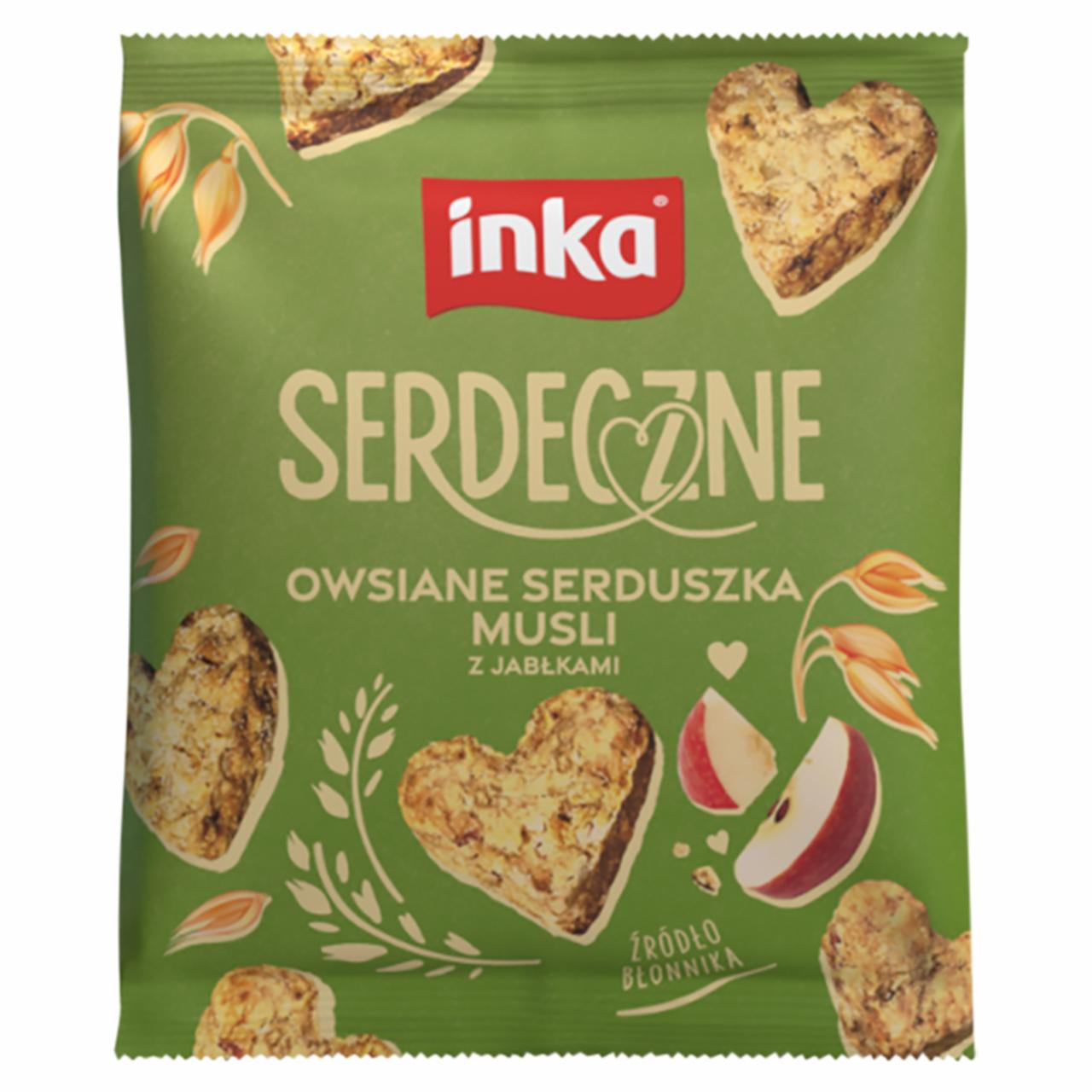 Zdjęcia - Inka Serdeczne Owsiane serduszka musli z jabłkami 50 g