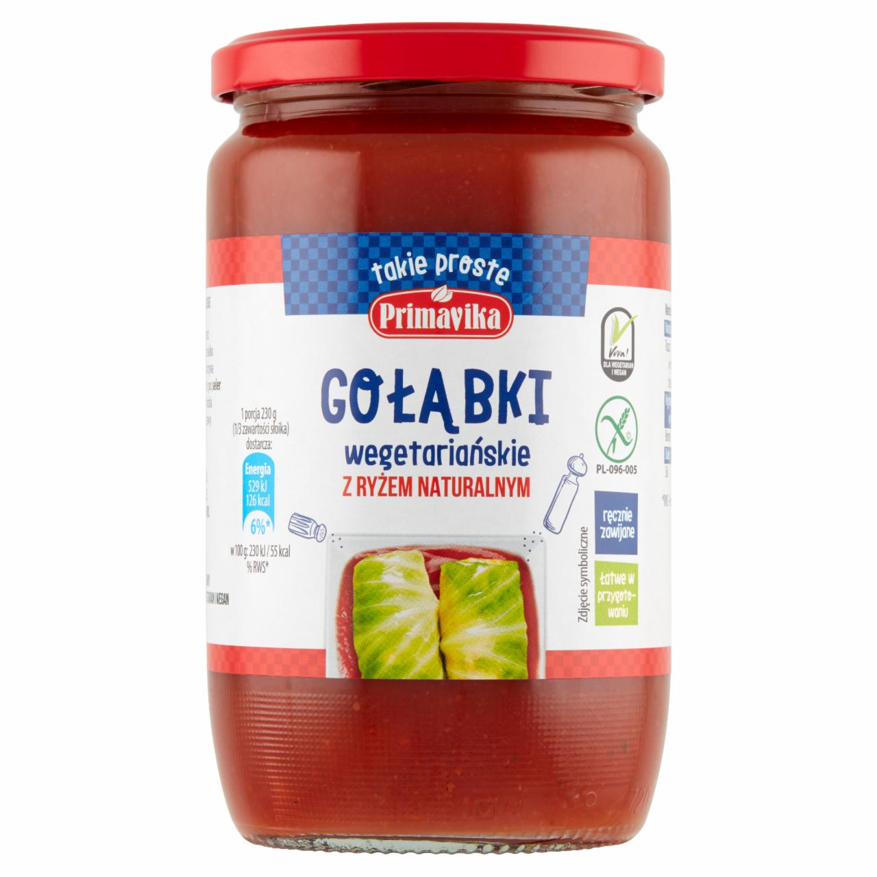 Zdjęcia - Primavika Gołąbki wegetariańskie z ryżem naturalnym 690 g