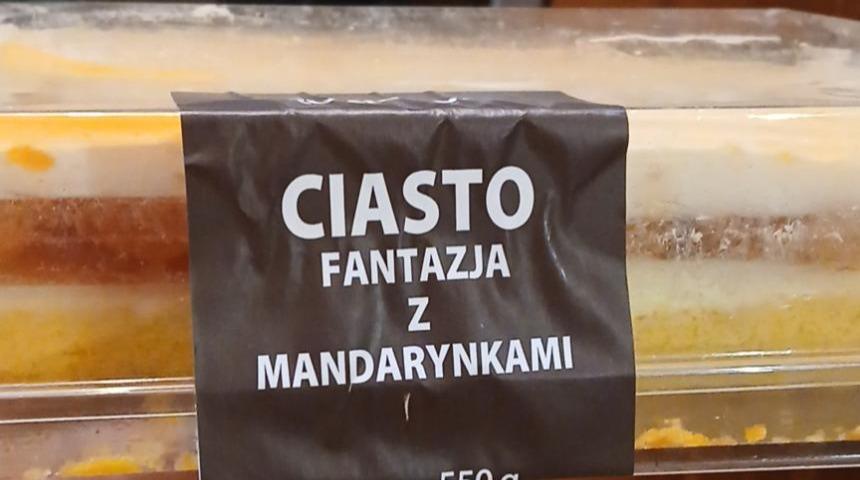Zdjęcia - ciasto fantazja z mandarynkami