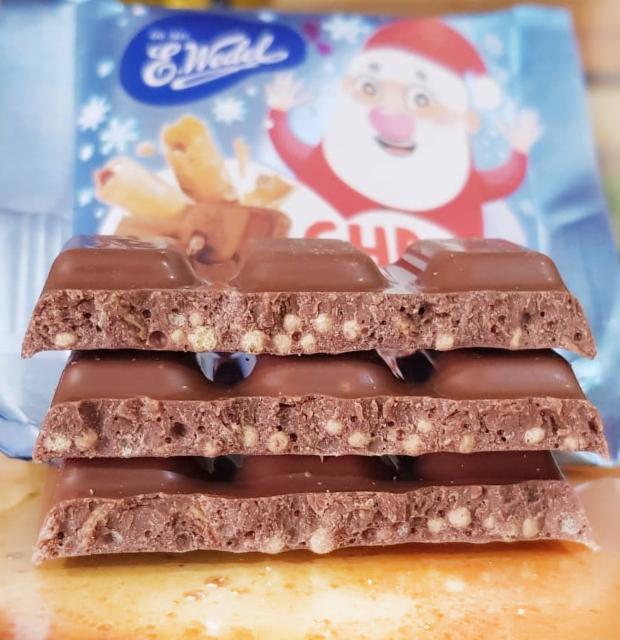 Zdjęcia - Czekolada mocno mleczna cynamonowa z wafelkami E. Wedel