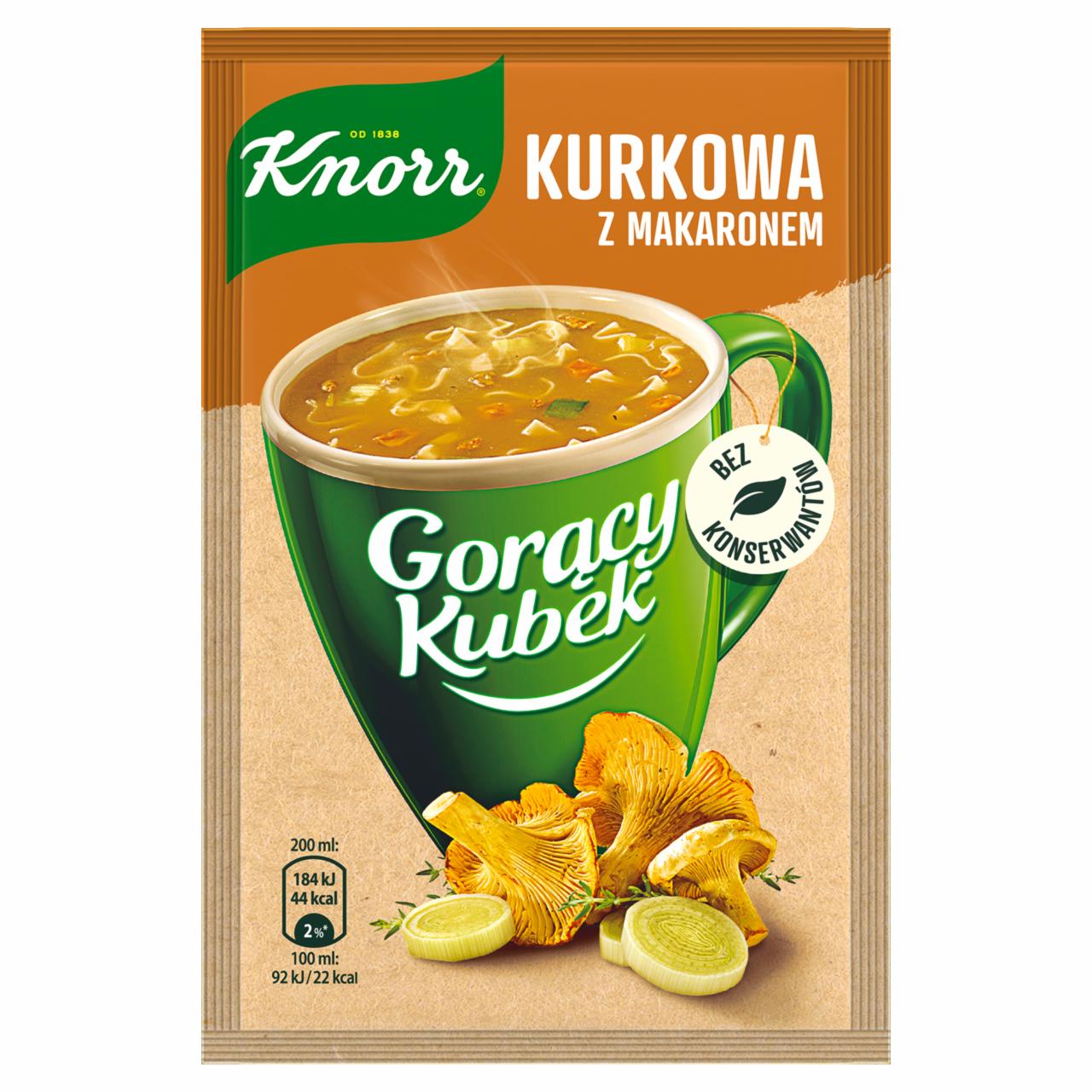 Zdjęcia - Knorr Gorący Kubek Kurkowa z makaronem 13 g
