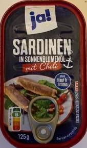 Zdjęcia - sardinen in sonnenblumenol mit chili ja!
