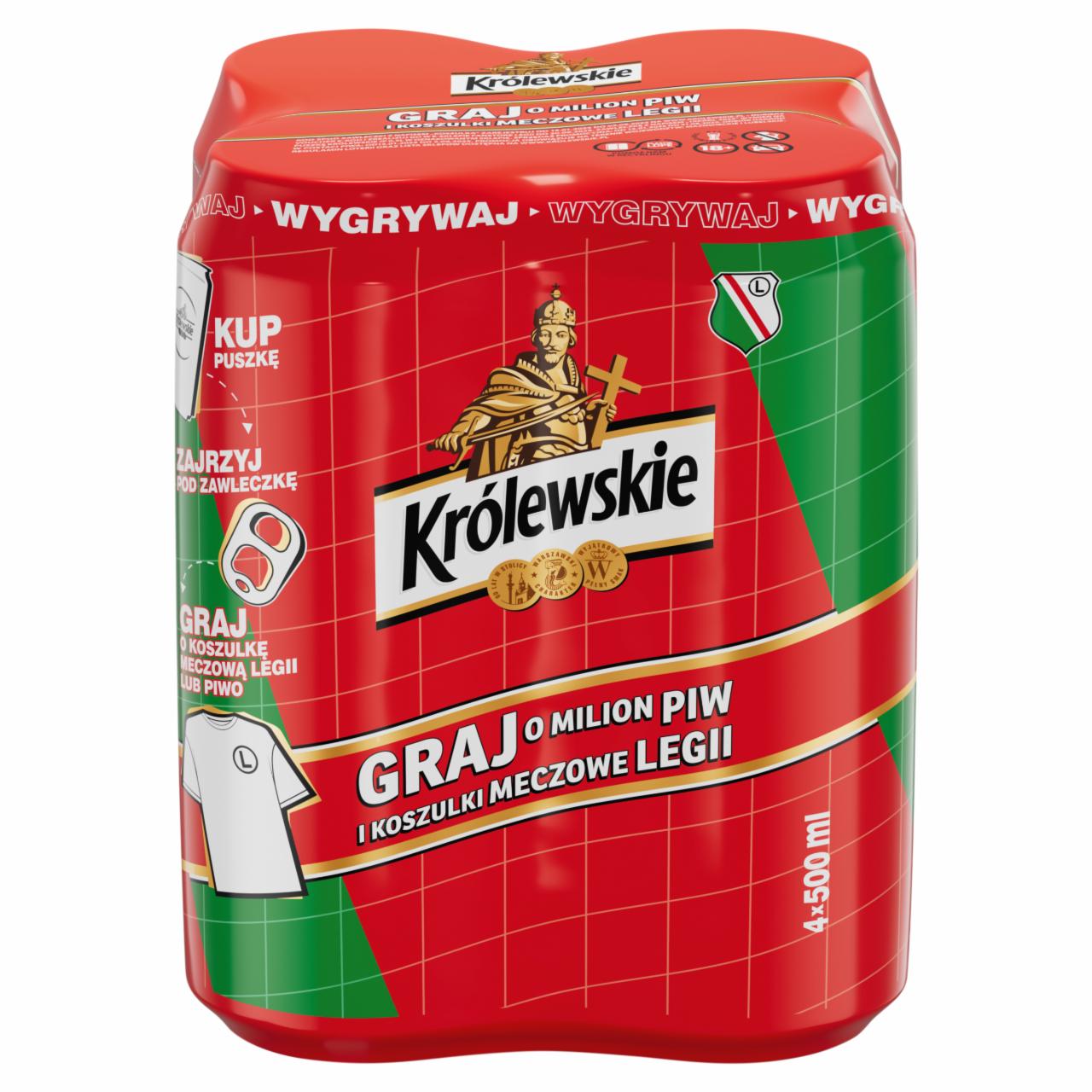 Zdjęcia - Królewskie Piwo jasne 4 x 500 ml