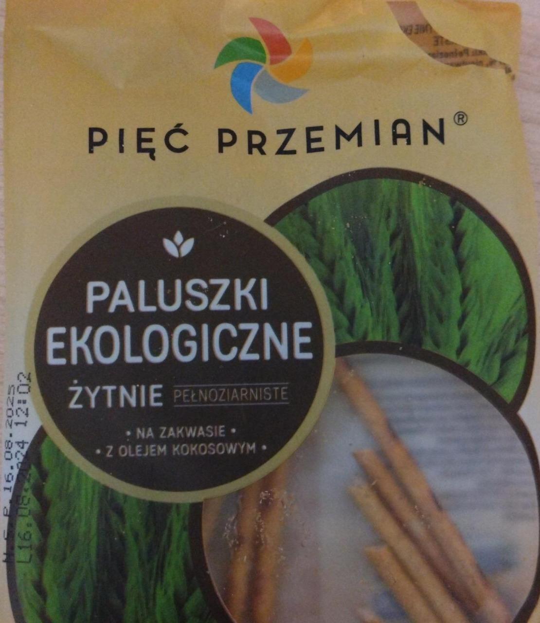 Zdjęcia - Paluszki ekologiczne żytnie pełnoziarniste Pięć Przemian