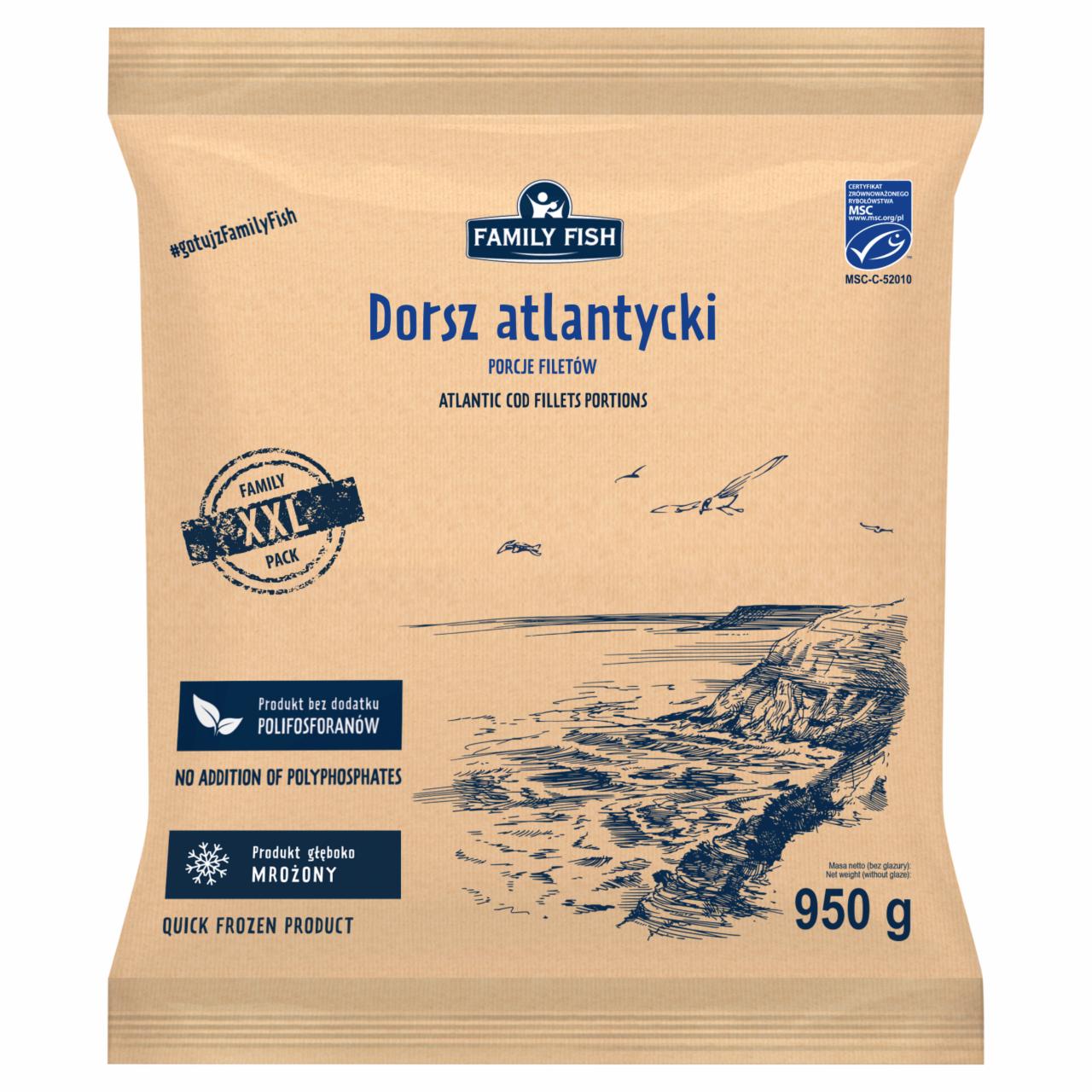 Zdjęcia - Family Fish XXL Dorsz atlantycki porcje filetów 950 g