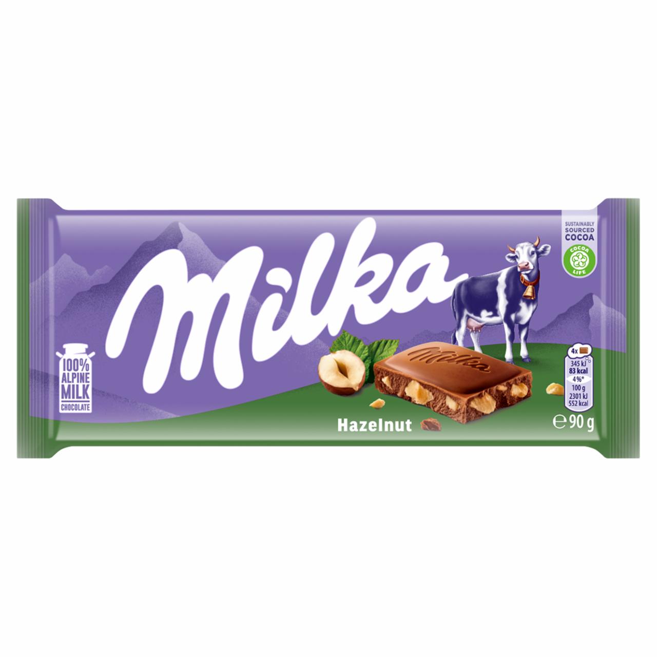 Zdjęcia - Milka Hazelnut Czekolada mleczna 90 g