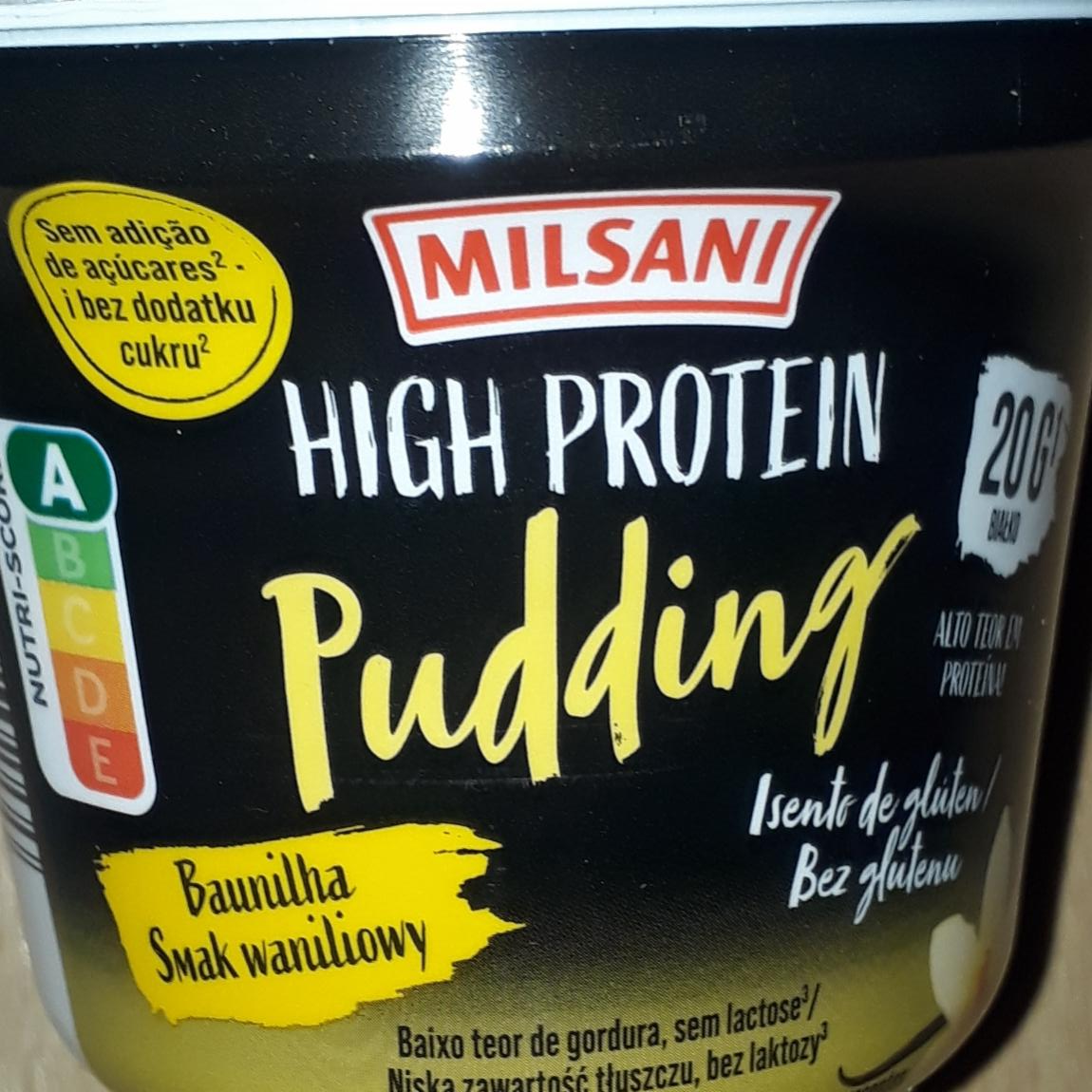 Zdjęcia - High protein pudding baunilha smak waniliowy Milsani