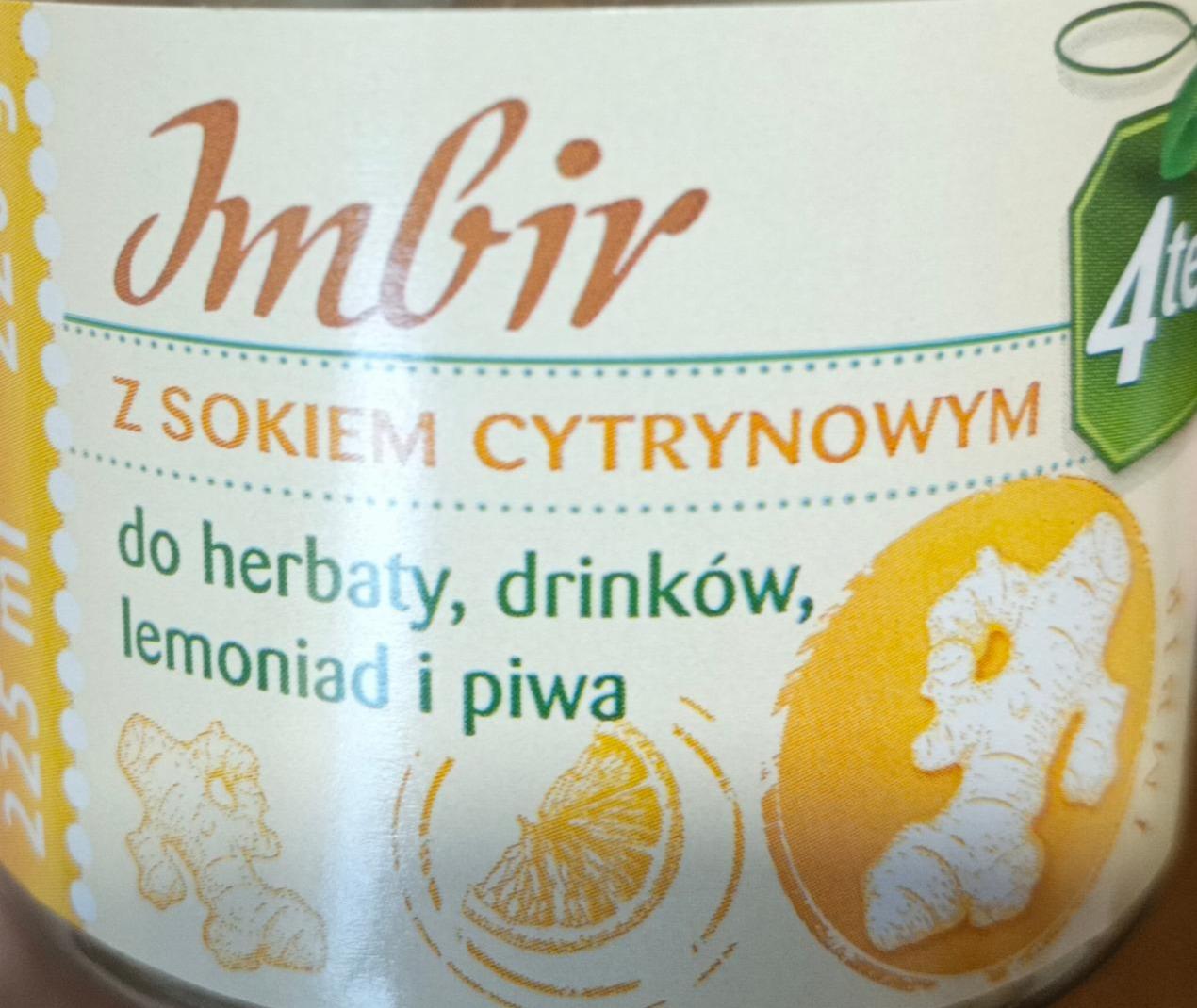 Zdjęcia - Imbir z dokiem cytryny do herbaty 4Tea