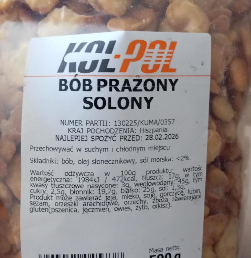 Zdjęcia - Bob prażony solony Kol-Pol