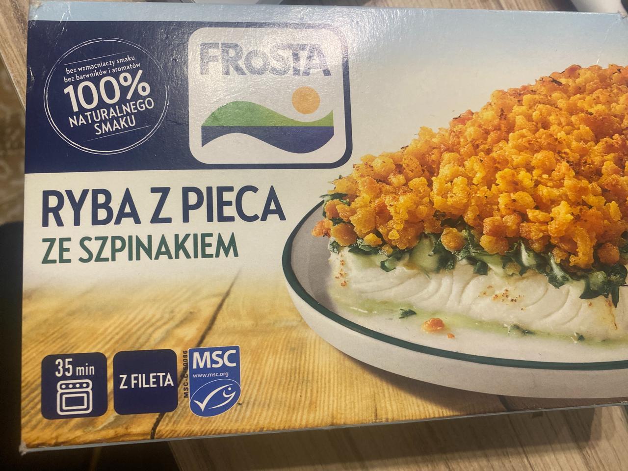 Zdjęcia - Ryba z pieca ze szpinakiem FRoSTA