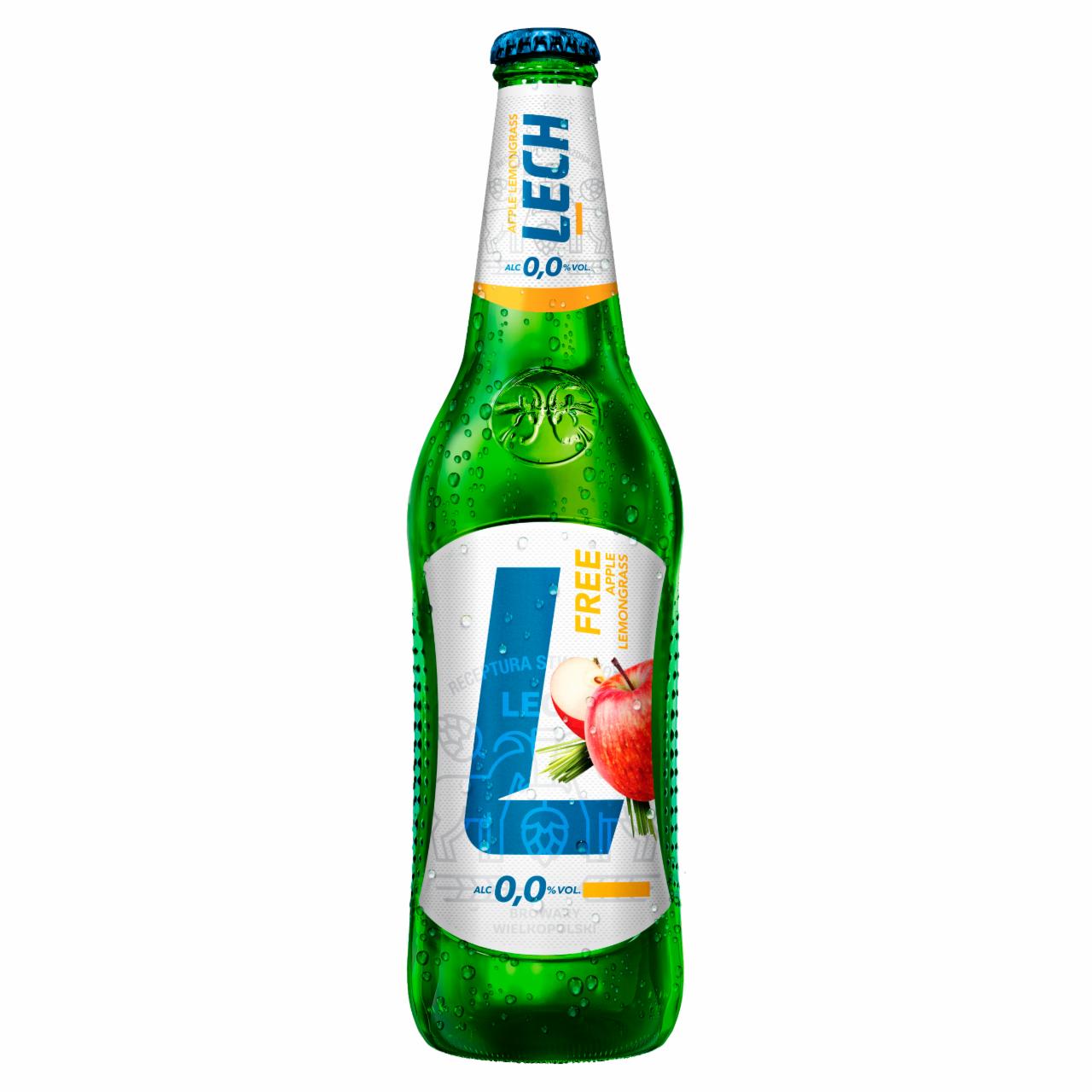 Zdjęcia - Lech Free Piwo bezalkoholowe o smaku jabłka i trawy cytrynowej 500 ml