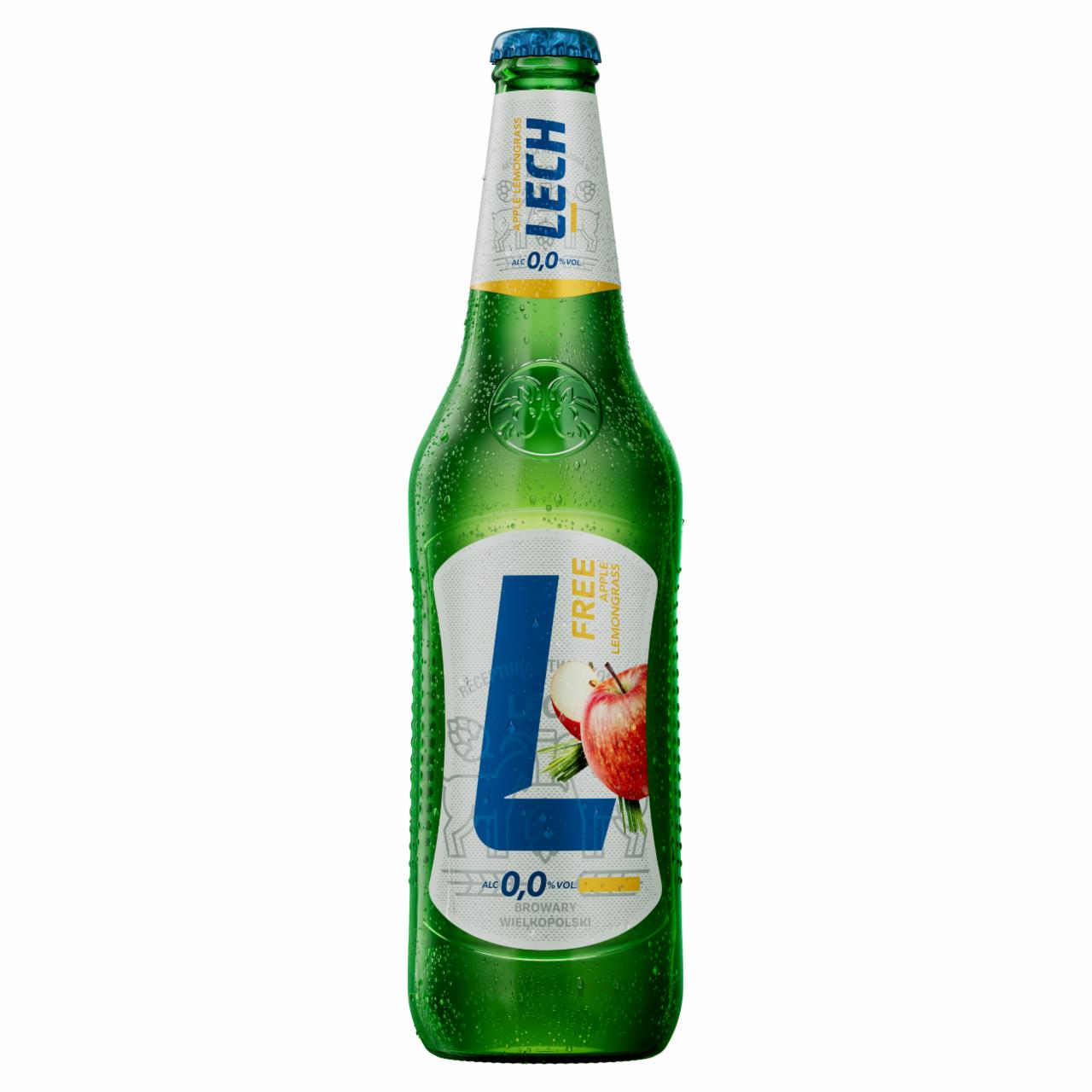 Zdjęcia - Lech Free Piwo bezalkoholowe o smaku jabłka i trawy cytrynowej 500 ml