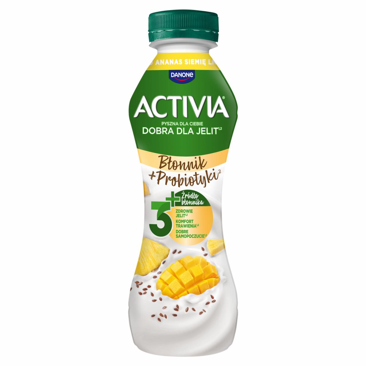 Zdjęcia - Activia Jogurt mango ananas siemię lniane 270 g