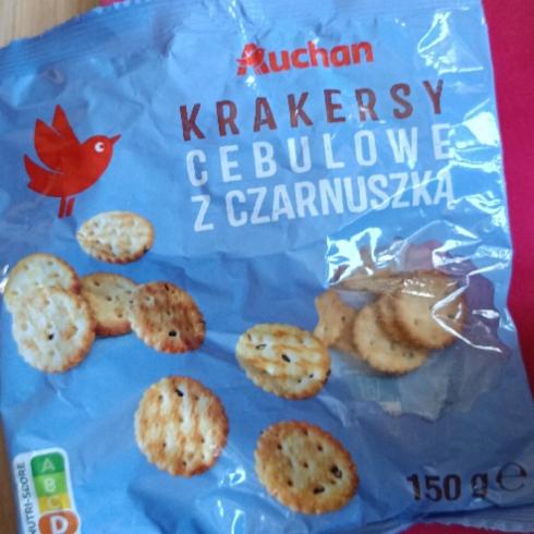 Zdjęcia - Krakersy cebulowe z czarnuszką Auchan