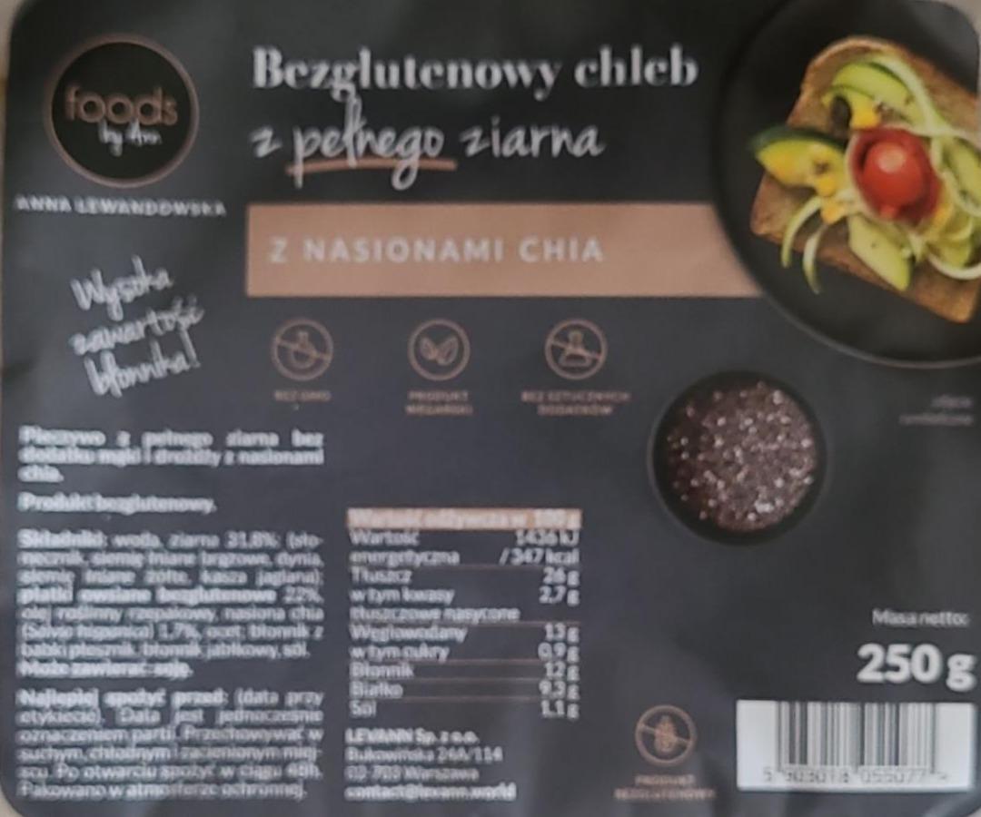 Zdjęcia - Bezglutenowy chleb z pełnego ziarna z nasionami chia Foods by Ann