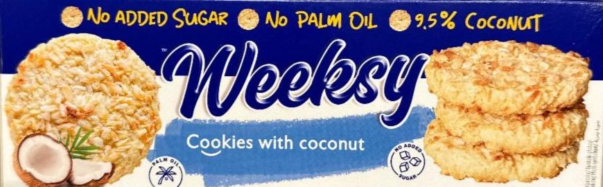 Zdjęcia - Cookies with coconut Weeksy