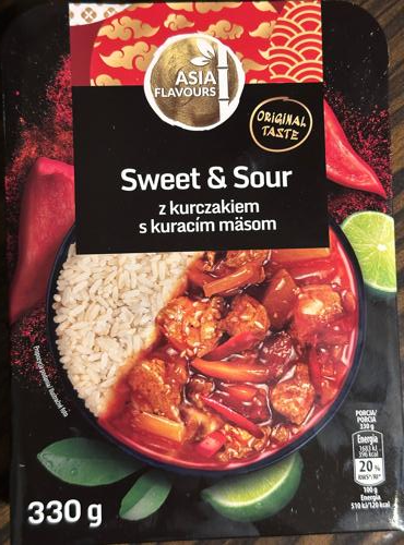 Zdjęcia - Sweet & sour z kurczakiem s kuracím mäsom Asia Flavours