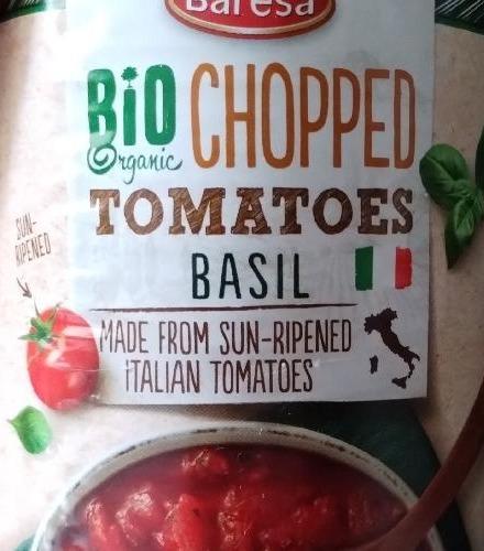 Zdjęcia - Bio chopped organic tomatoes basil Baresa